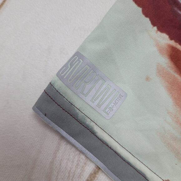 Smartwool active lined 8" shorts pockets printed horizon - Picture 6 of 10